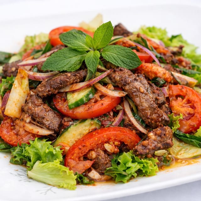 Thai Nakorn Beef Salad.