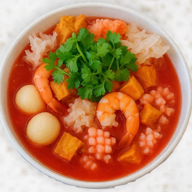 Yentafo Noodle Soup.