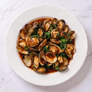 Spicy Clams with Basil (Prik Pow)