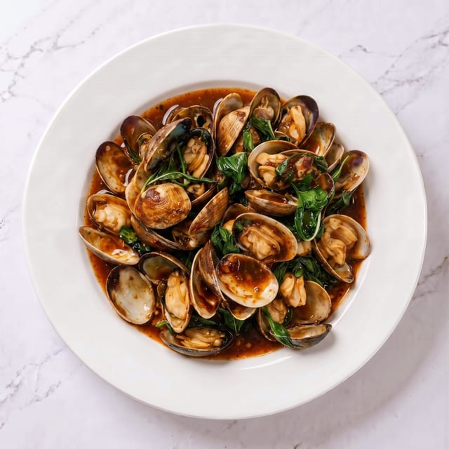 Spicy Clams with Basil (Prik Pow).
