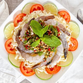Raw Shrimp Salad